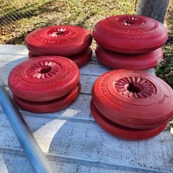 Straight & Curling Weightlifting Bar & Plates 