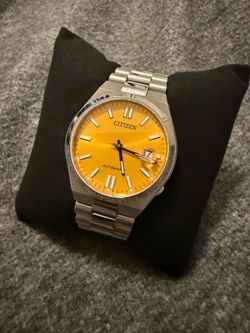 Citizen Tsuyosa Automatic Watch (Yellow Dial) – Like New, Box Included