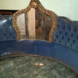 california king round headboard  with mirror