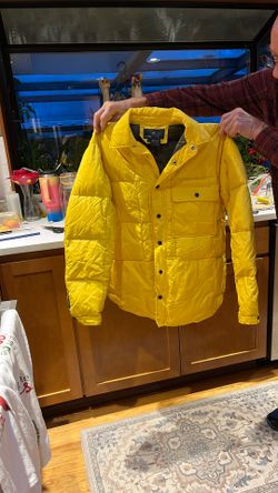 Bright yellow winter jacket