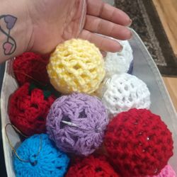 Crochet covered Ornaments 