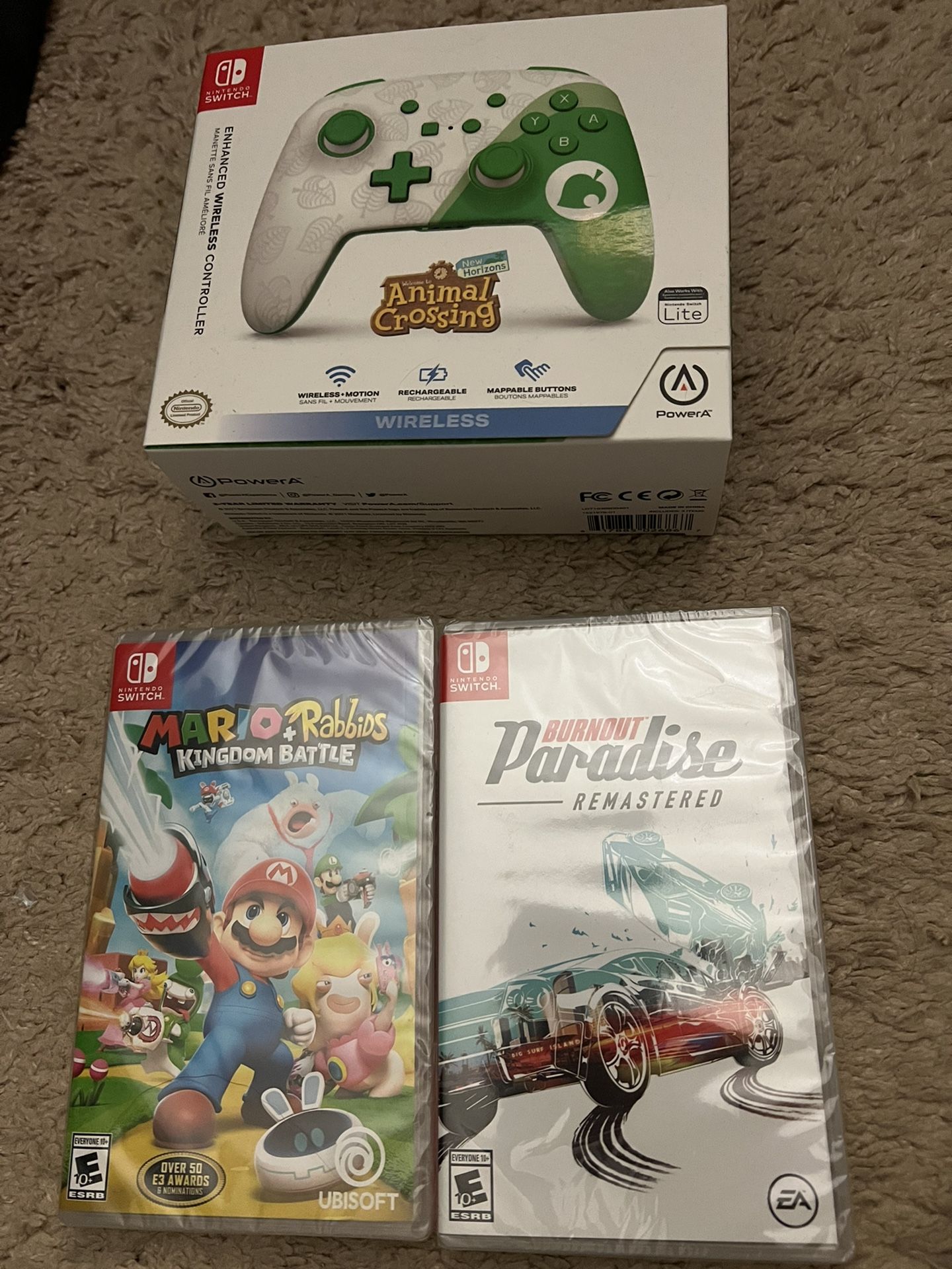 nintendo switch animal crossing theme controller and games NEW