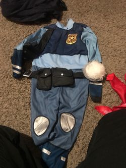 Judy hoops from zootopia costume size 3t
