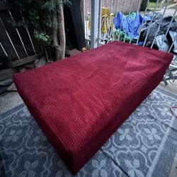 Large Red Ottoman 