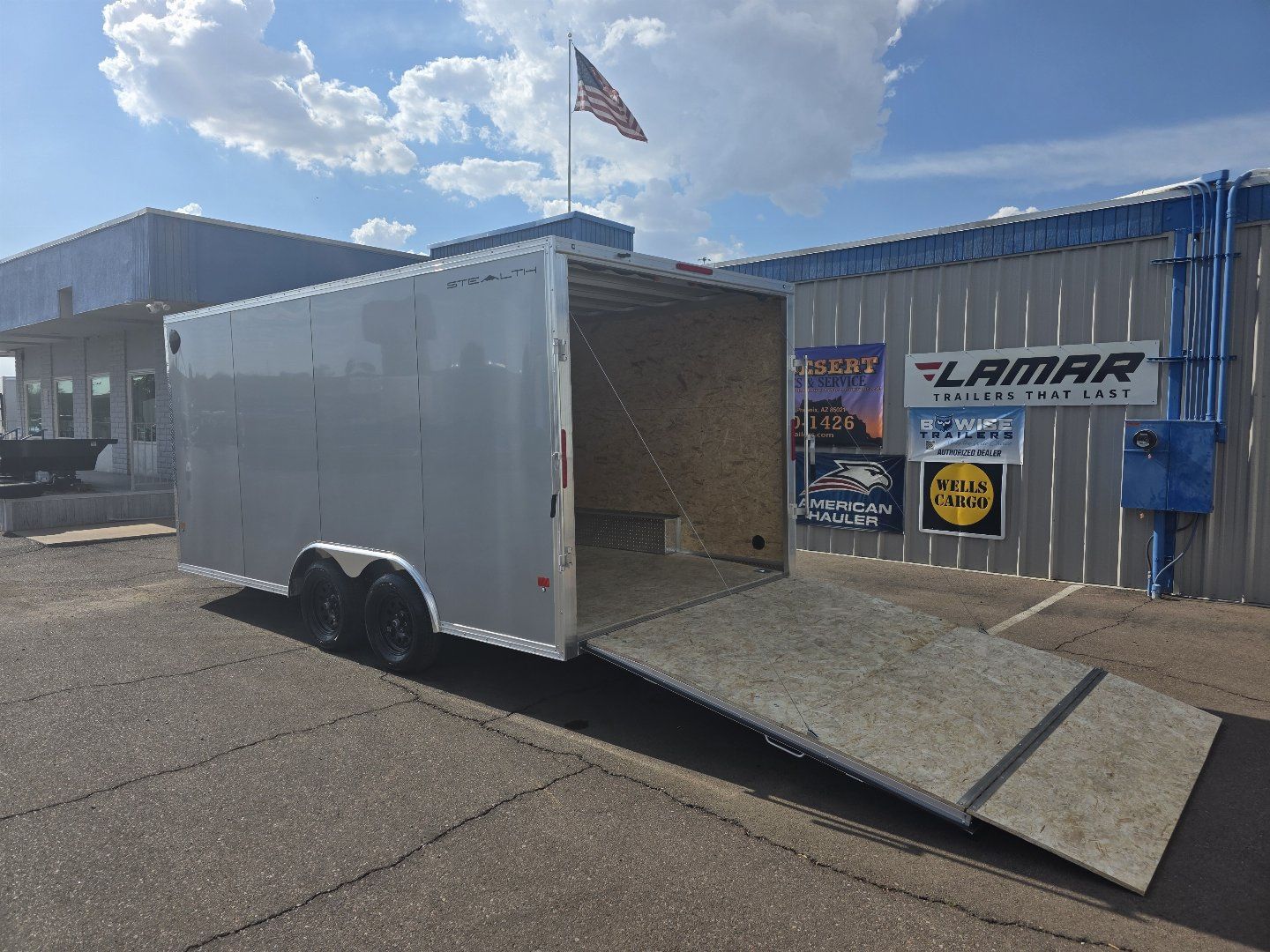 2025 Alcom Stealth 8.5x16 Aluminum Enclosed Cargo Trailer