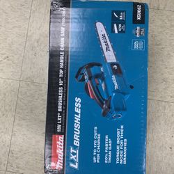 Makita Lxt 18v Brushless 10” Top Handle Chain Saw