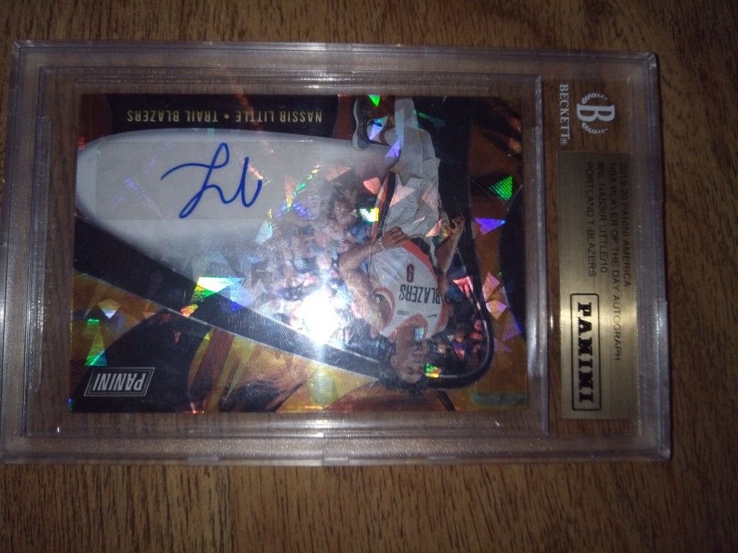 Panini Nassir Little Autograph Graded Card