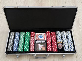 Poker Chip Set with Case and Accessories