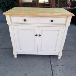 Antique Butcher Block Island