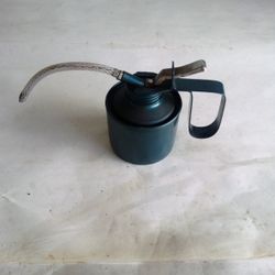 Vintage Blue Thumb Oil Can- Clean Interior