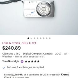 Olympus Digital Camera 760 Model 