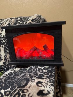 Electric and  battery Fireplace  light