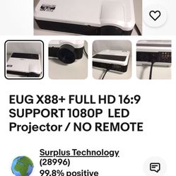Digital Projector With Telescoping Mount