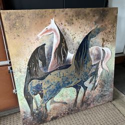Large Painting Horses 