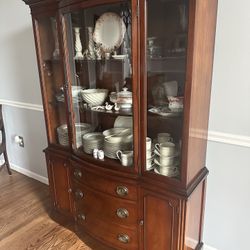 Antique Bernhardt Dining Cabinet 