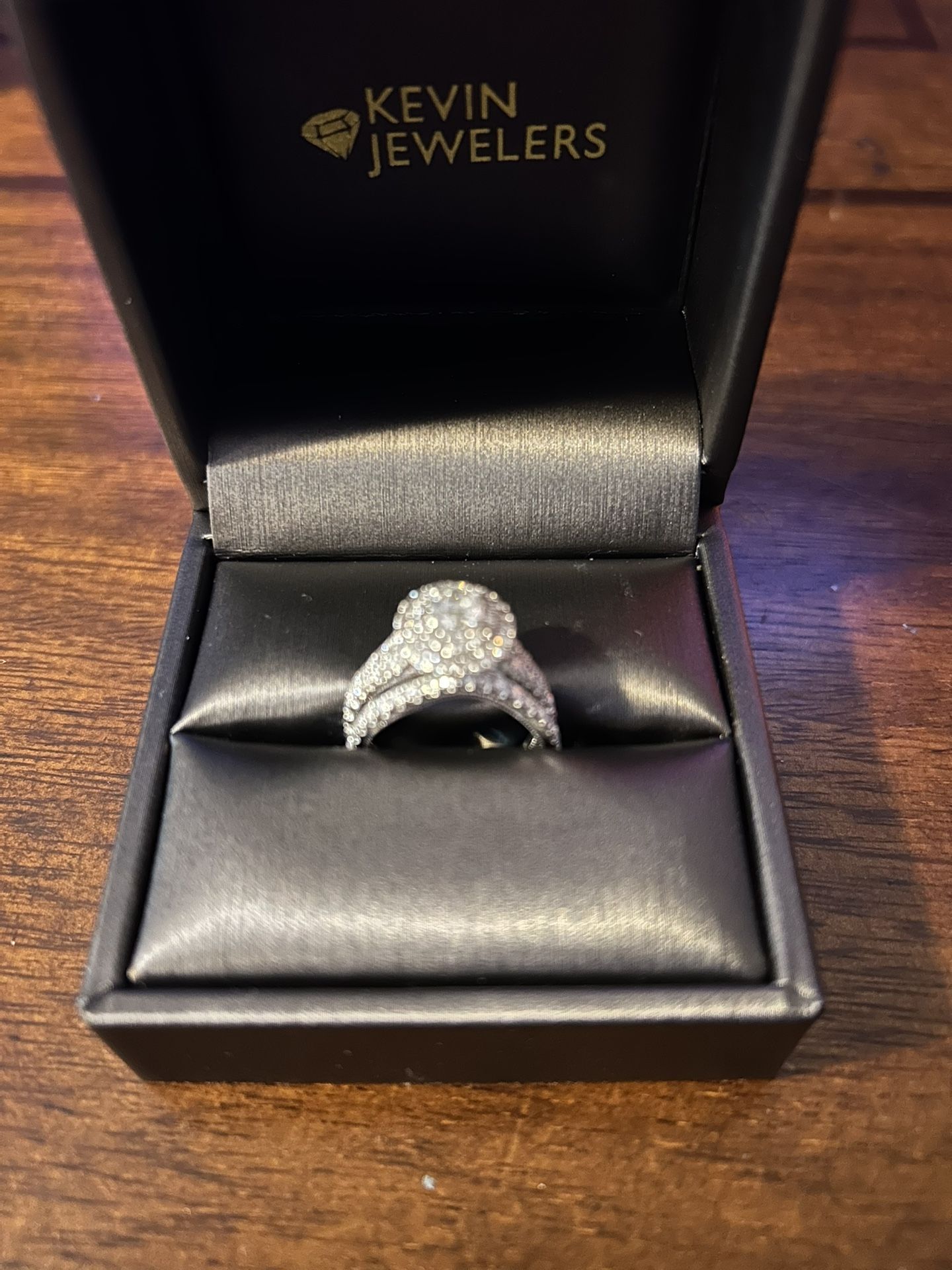 14k White Gold Diamond Engagement Set
