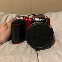 Red Nikon Camera Coolpix B500