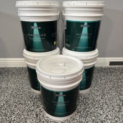 Brand New! BEHR MARQUEE 5 gal. Ultra Pure White Semi-Gloss Enamel Interior Paint & Primer