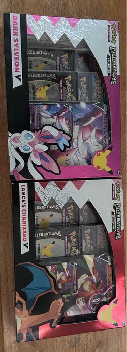 Charizard and Sylveon V 25th celebration box