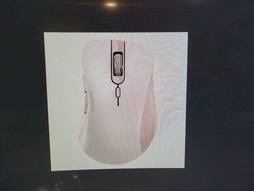 Bluetooth & 2.4G Wireless Mouse, Pink Ergonomic Quiet Click Compatible