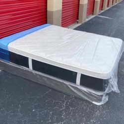 NEW Mattress Queen Size Pillowtop With Box Spring // Offer  🚚