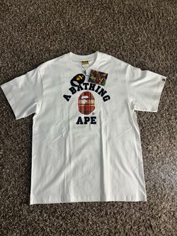 Men’s  white bape shirt