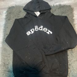 Black Vvs Sp5der Hoodie 