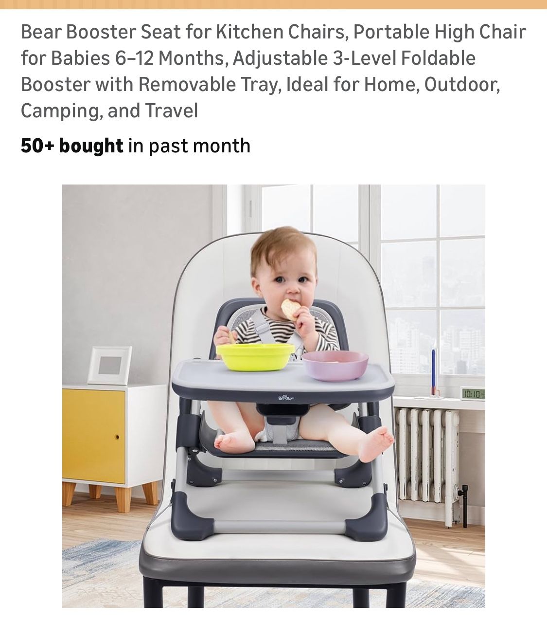 Bear New Adjustable Booster Seat