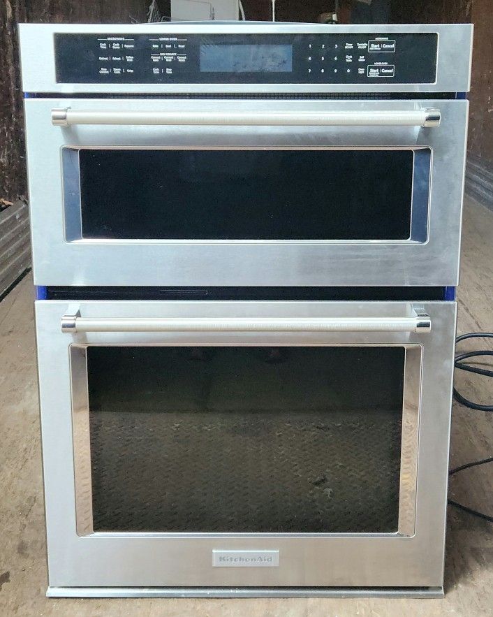 KitchenAid Double Combination Electric Wall Oven With 6.4cu.ft Capacity