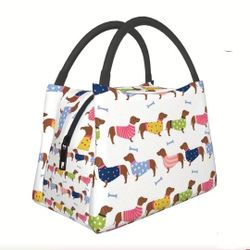 Cute Dachshund Insulated Lunch Bag 