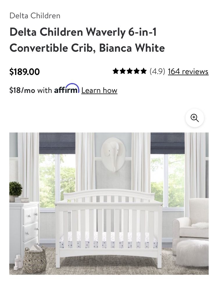 Brand New Baby Crib And Mattress 
