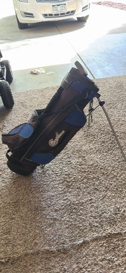 Golf clubs and bags