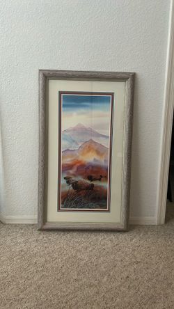 Framed Watercolor Print