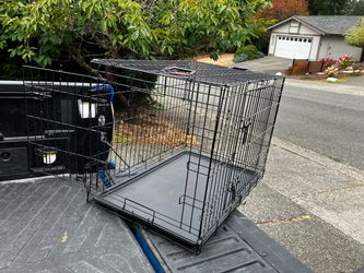 Large Medium Dog Kennel Crate Collapsible in Good Condition 36” L by W 22” H “24