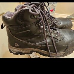Mens Size 14 Steel Toe Black Work Boots 