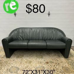 Leather 3 Seater Sofa 