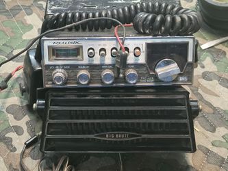 Realistic CB Radio and Speaker not tested