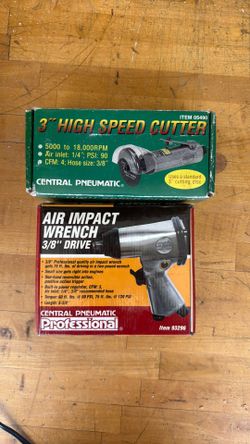 Pneumatic 3/8” Drive Impact Wrench & 3” Disc Cutter