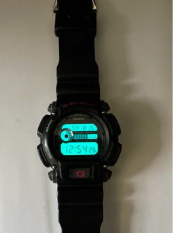 Casio G-Shock 3232 Black 45mm Sports Watch DW-9052 Water Resistant 20BAR Illuminates Chronograph *READ