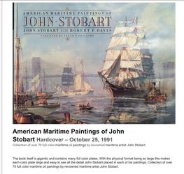 John Stobart - Boston Harbor Pen and Ink signed and numbered plus signed  book American Maritime Paintings