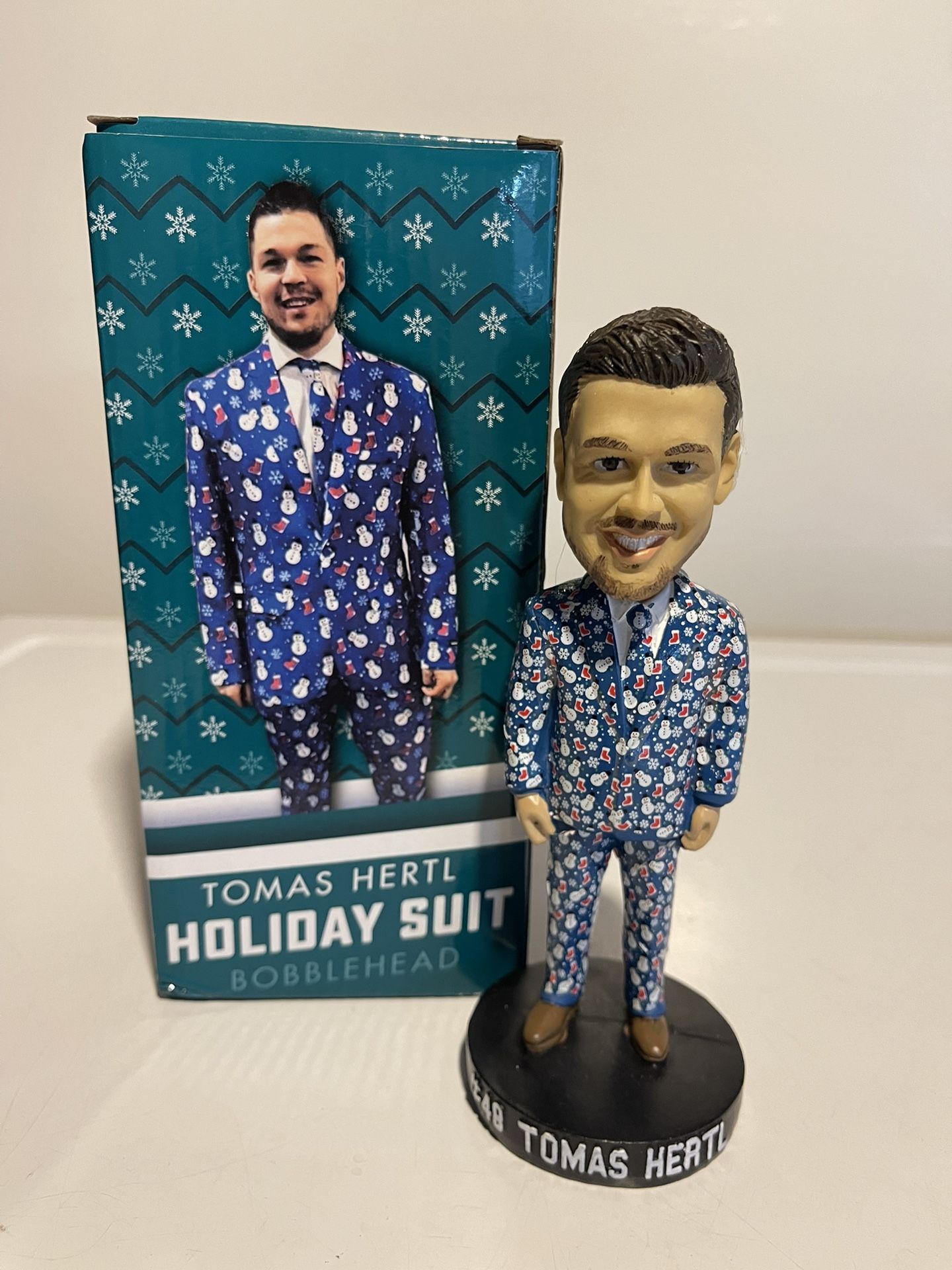 Tomas Hertl Holiday Suit San Jose Sharks Bobblehead