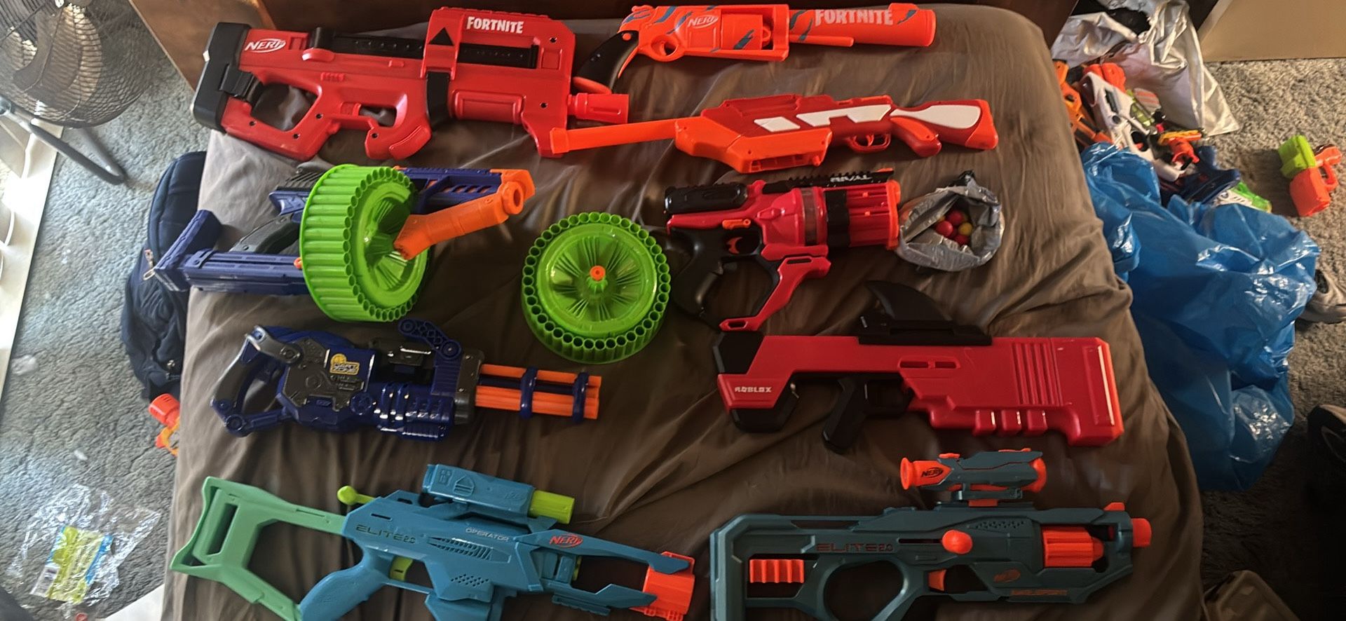Nerf Guns Lot Cheap Need Them Gone ASAP| Read Description |Tested |Working |Darts Ammo