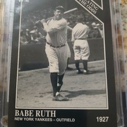 BABE Ruth  Reprint Card 