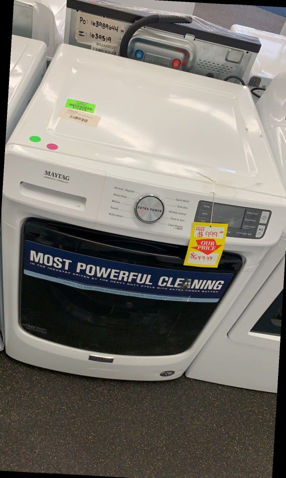 MAYTAG MHWHW 4.5 cu. ft. White Stackable Front Load Washing Machine 1ZKA