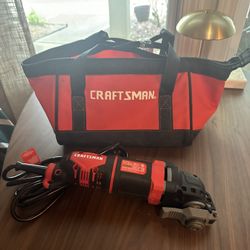 Craftsman 3-Amp Oscillating Tool Kit — Universal Attachments + Bag