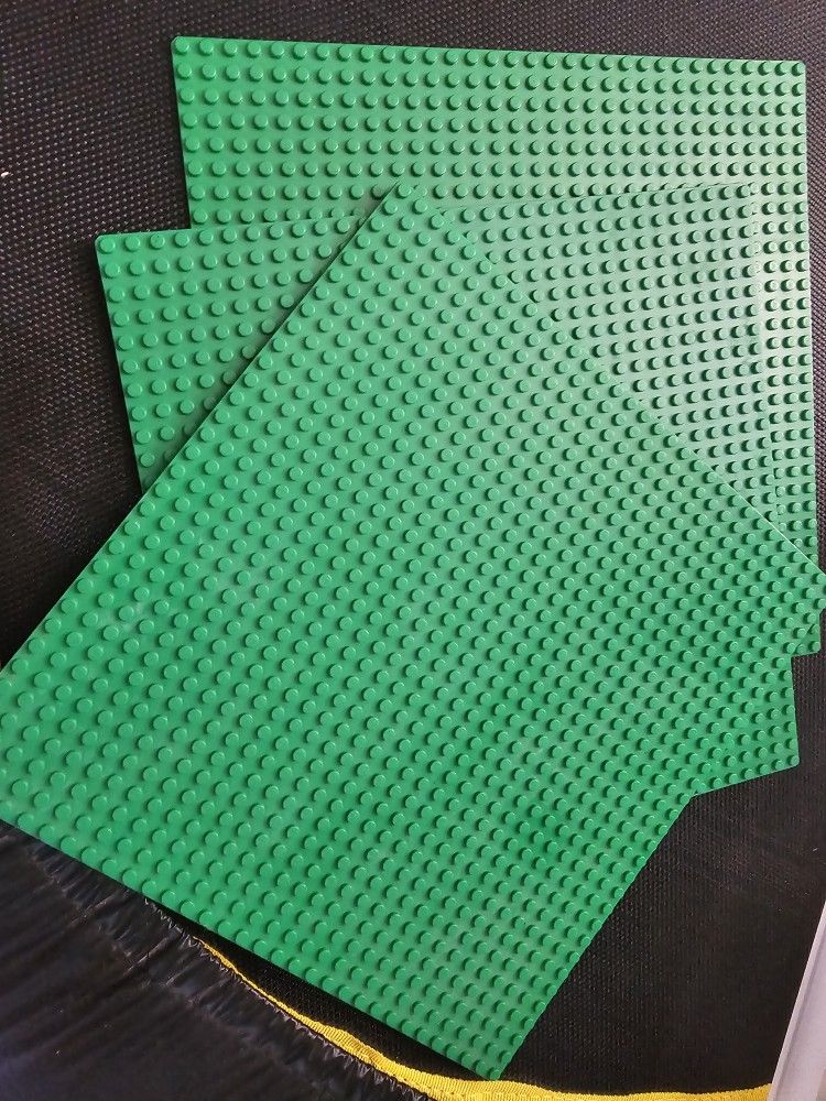 3 Boards Grass Green Lego