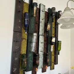 Wall Hanging Wine Racks x2—Holds 18 Bottles—BEST OFFER