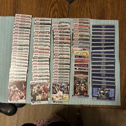 **FOOTBALL CARD LOT** 98 ProSet Super Bowl Supermen 1990