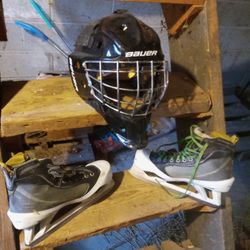 Skates And Helmet 10.5