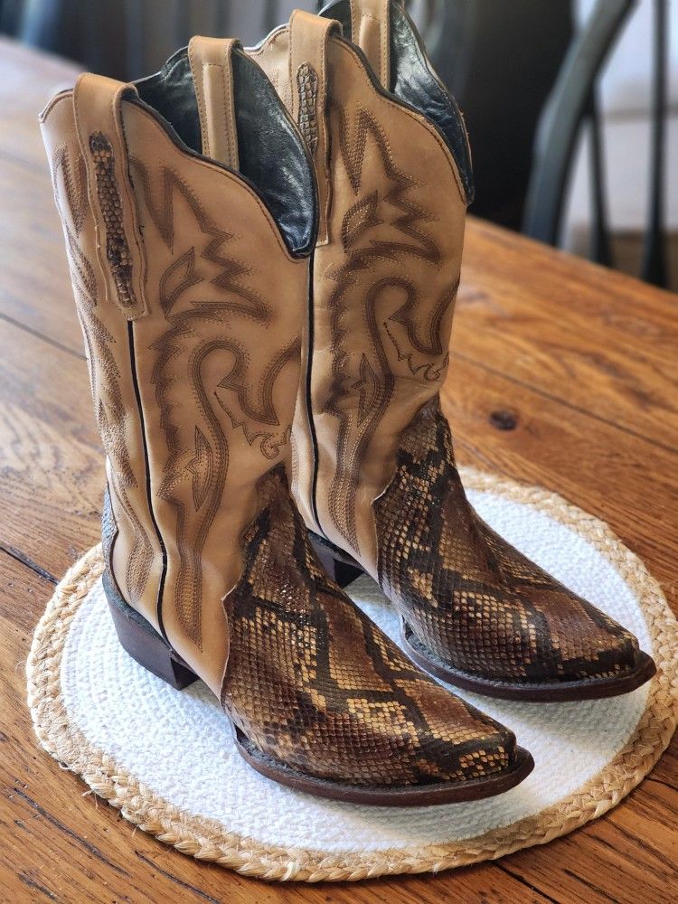 J.B. Dillon Snakeskin women Cowboy Boots